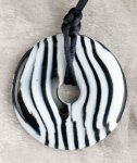 Teething Bling Pendant - Zebra